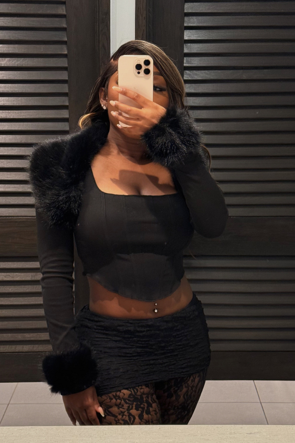 Eliza Fur Top