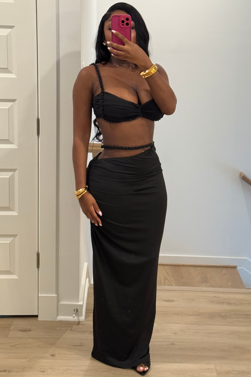 Maona Skirt Set (Black)