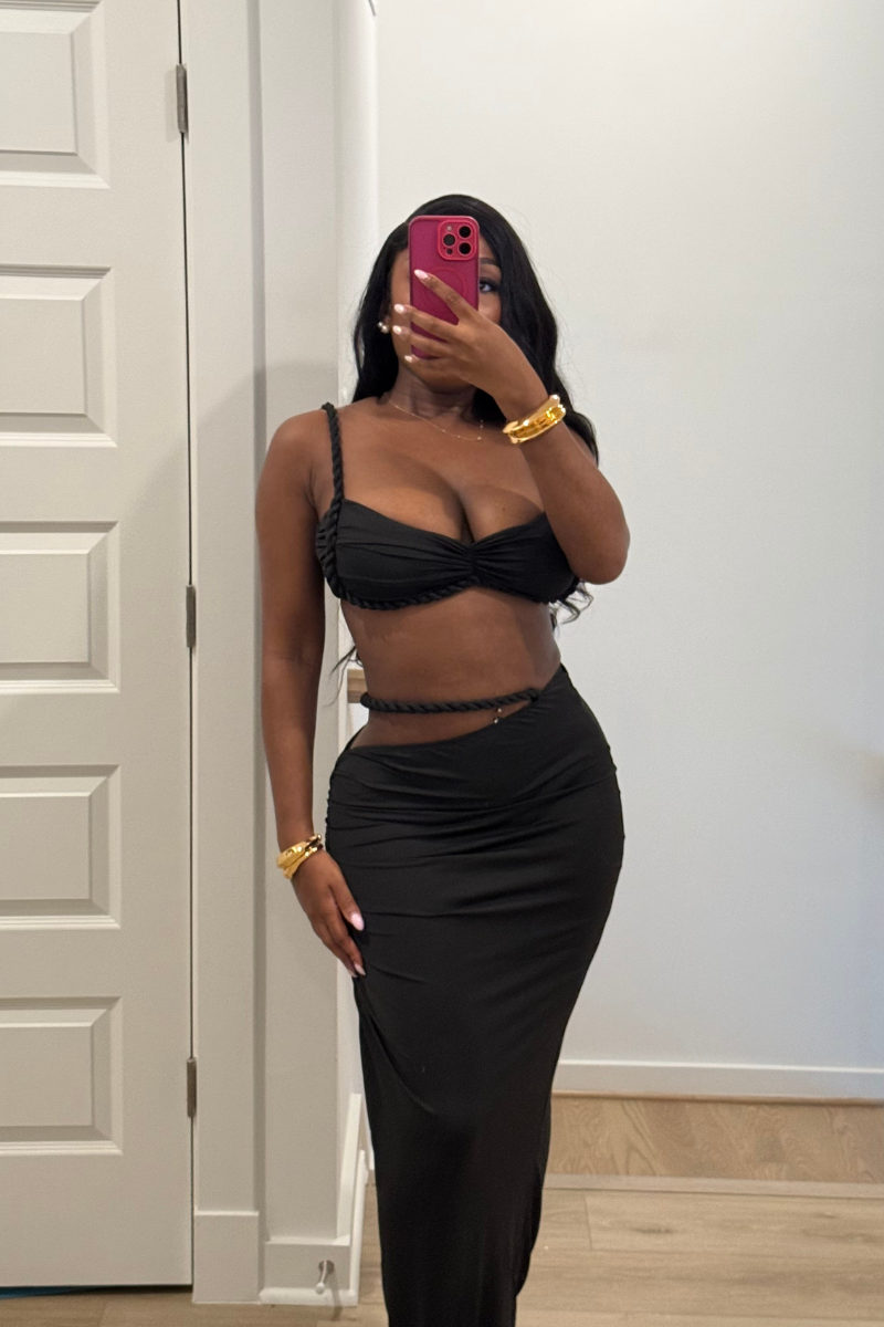 Maona Skirt Set (Black)
