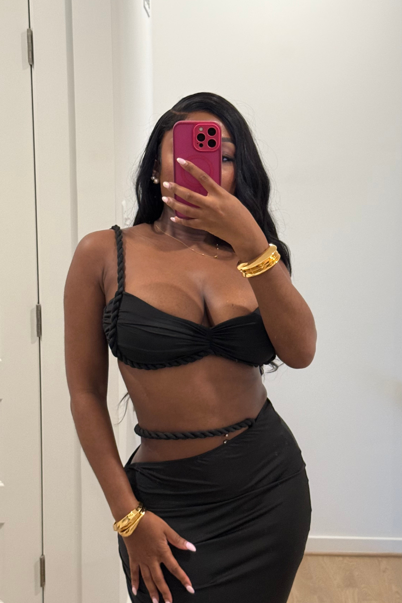 Maona Skirt Set (Black)