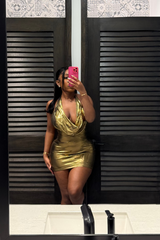 Yinka Metallic Mini Dress