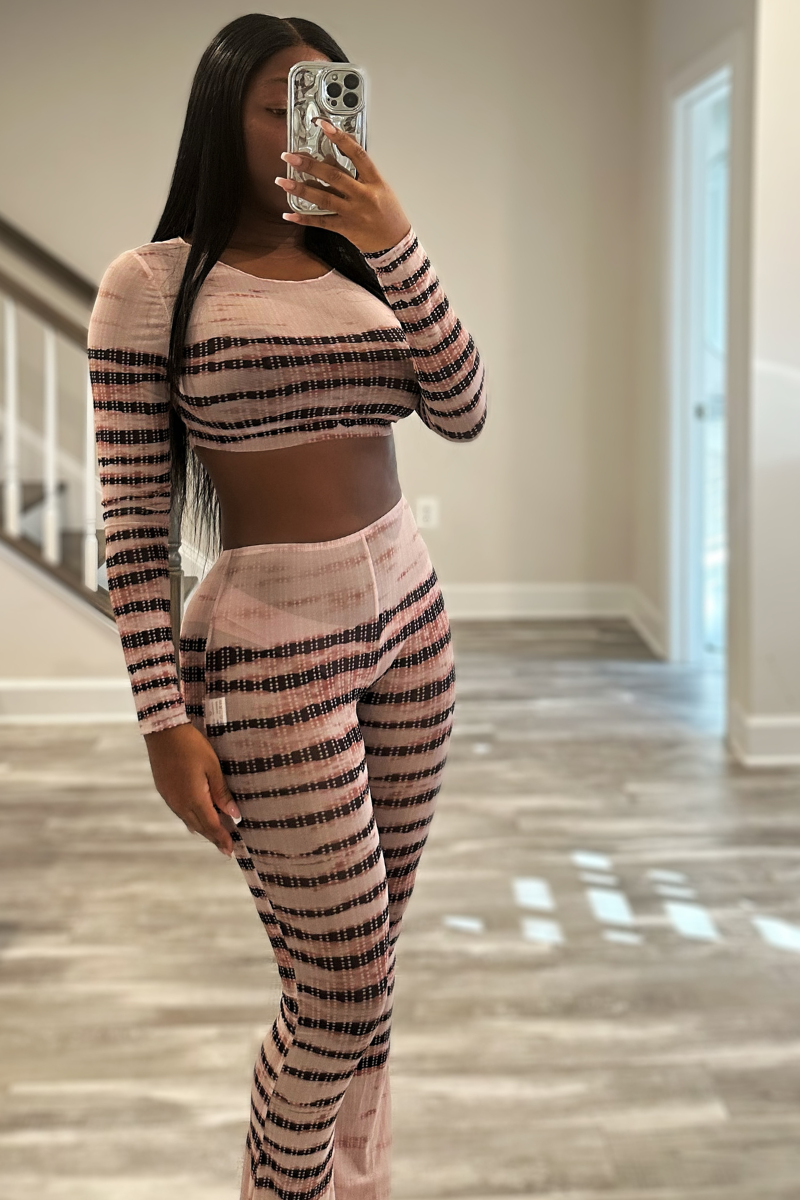 Ari Mesh Pants Set