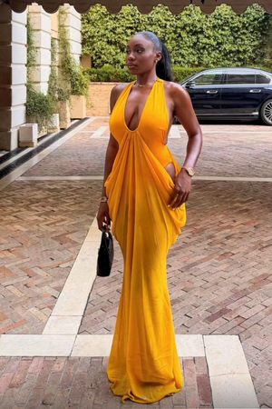 Sienna Draped Cutout Dress
