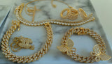 CUBAN LINK BUTTERFLY BRACELETS