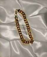 Chunky gold anklet