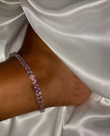 Pink Tennis chain anklet