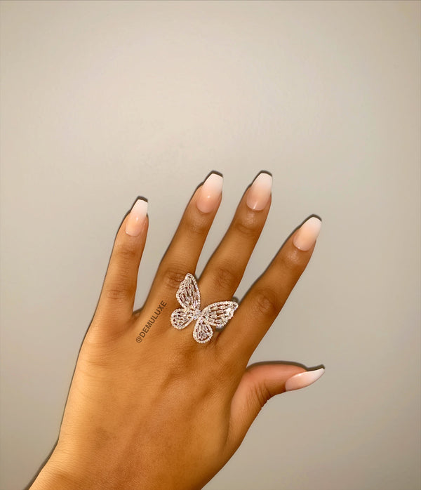 Jasmine Butterfly Ring