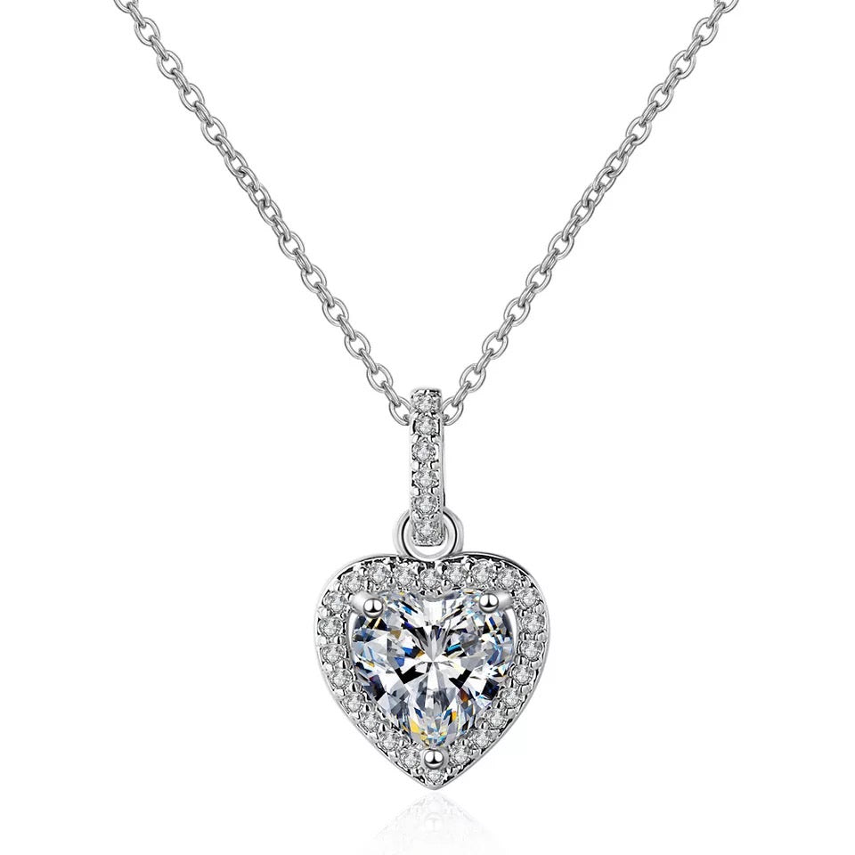 Halo Heart necklace