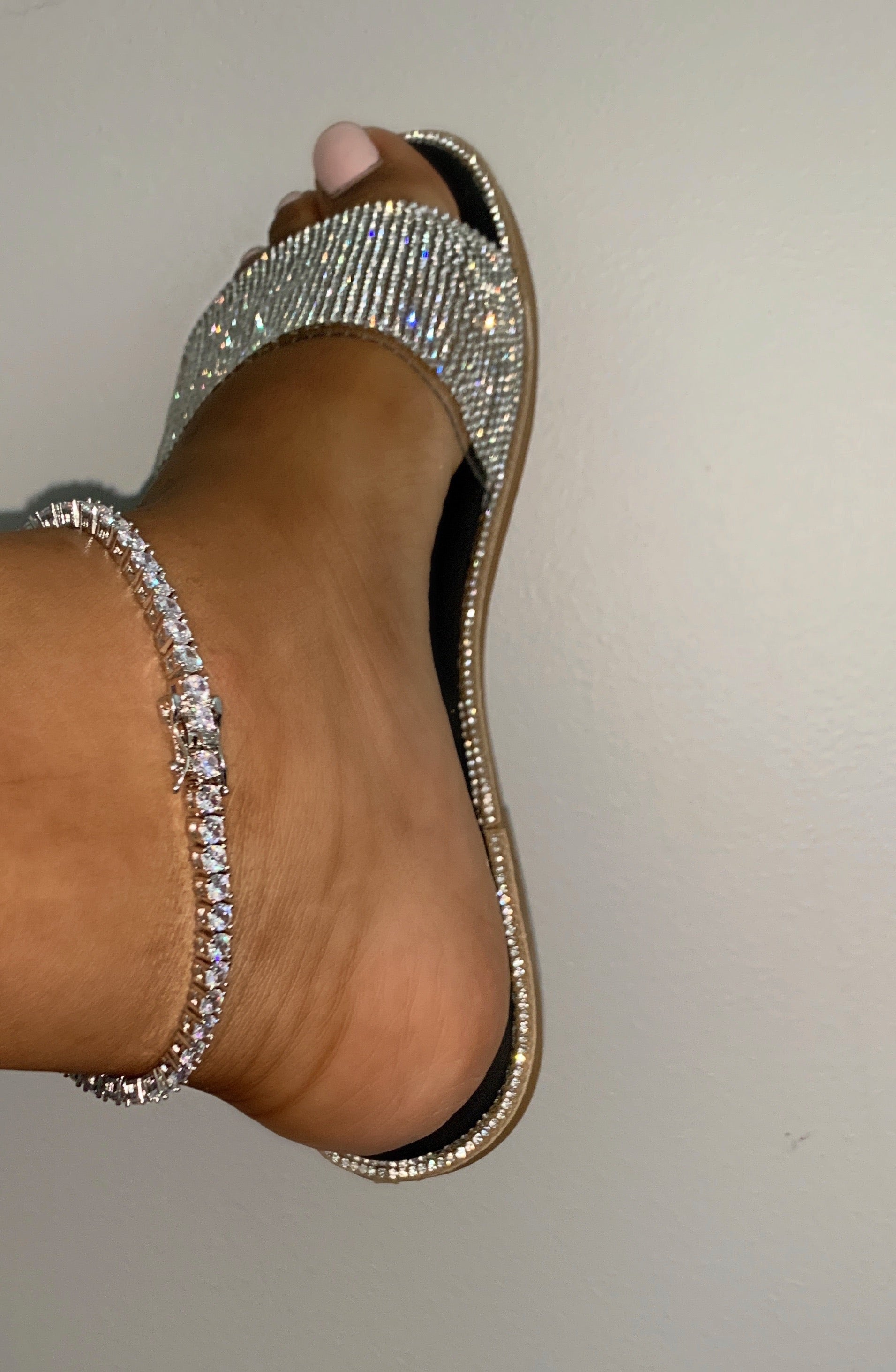 Tennis chain anklet